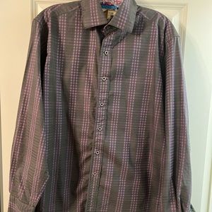 Men’s Robert Graham button down shirt with detailed cuff